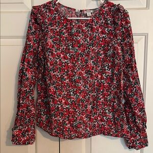 J. Crew Floral Blouse